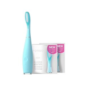 image:imageFOREO ISSA 3 Pink Electric UltraHygienic 4in1 Sonic Toothbrush Replaceable 6Months Brush Head 16 Intensities 365 DaysUSB Charge 2Year WarrantyIssa 3 Mint Set